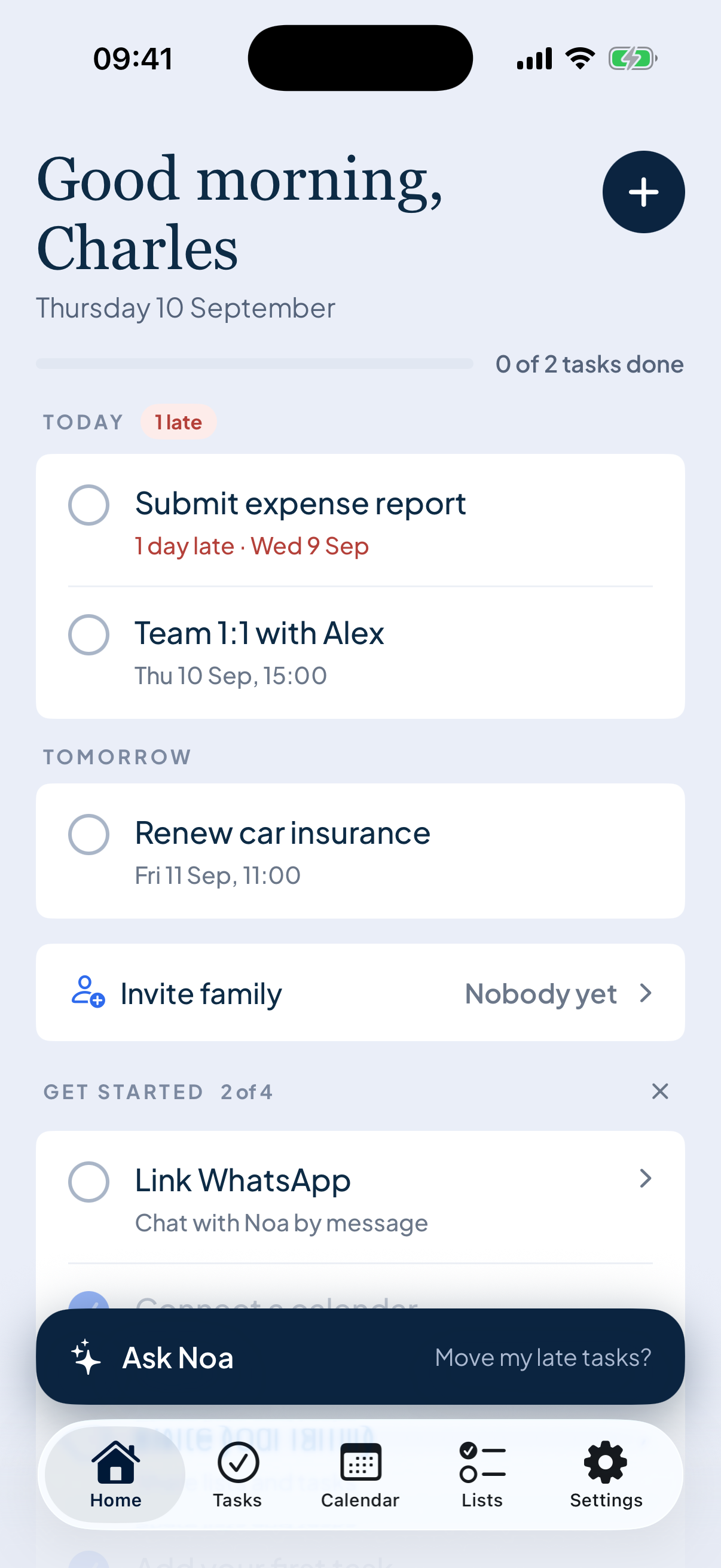 Noa app screenshot